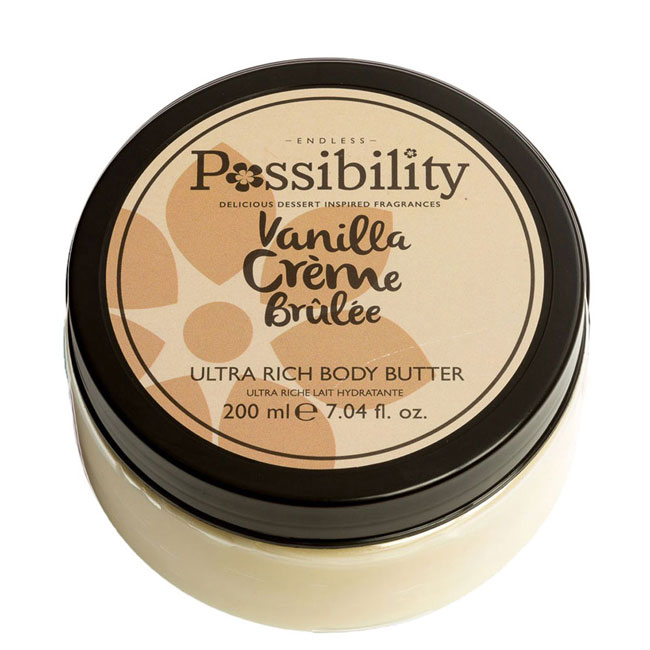 Vanilla crème brulee body butter