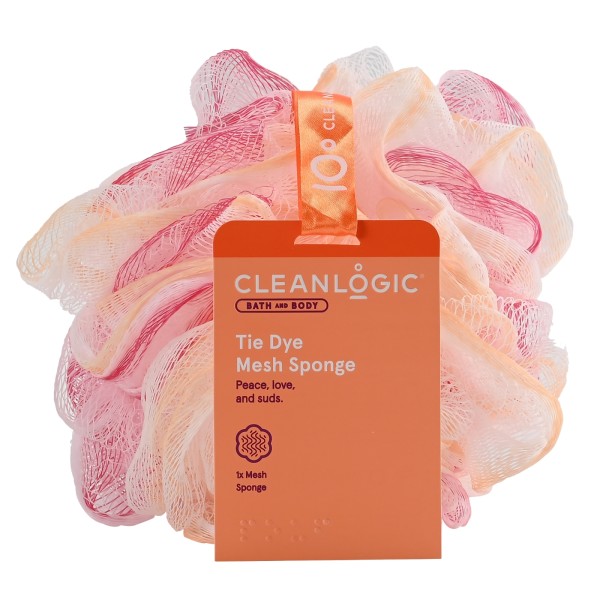 Bath & Body Tie Dye Mesh Sponge 70g Shelf Display