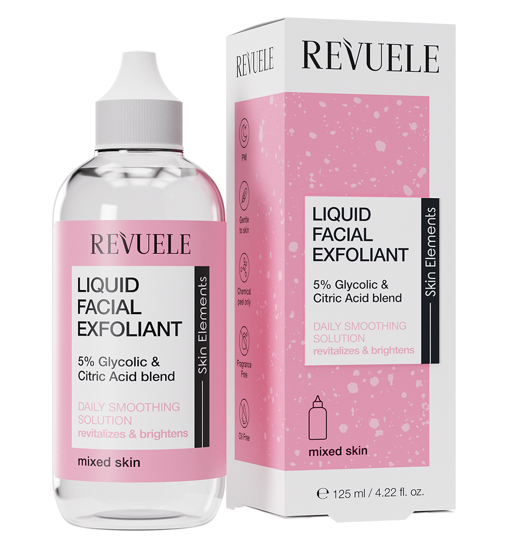 REVUELE LIQUID FACIAL EXFOLIANT 5% GLYCOLIC + CITRIC ACID BLEND
